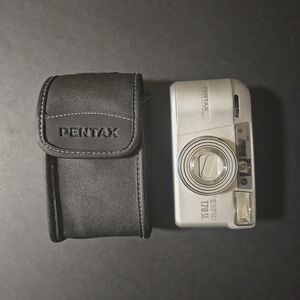 Vintage Pentax Espio 170 SL 35mm film point and shoot camera & case